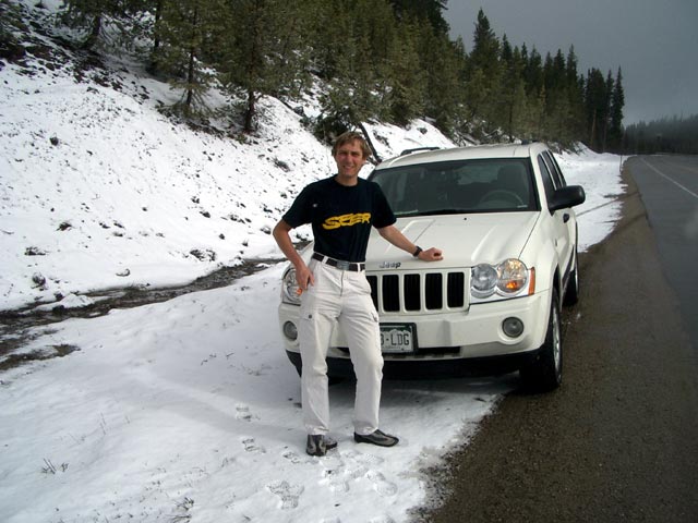 Ich auf der US 40 zwischen Kremmling und Steamboat Springs (7. Mai 2005)