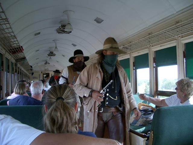 'Überfall' auf die Grand Canyon Railway (14. Mai 2005)