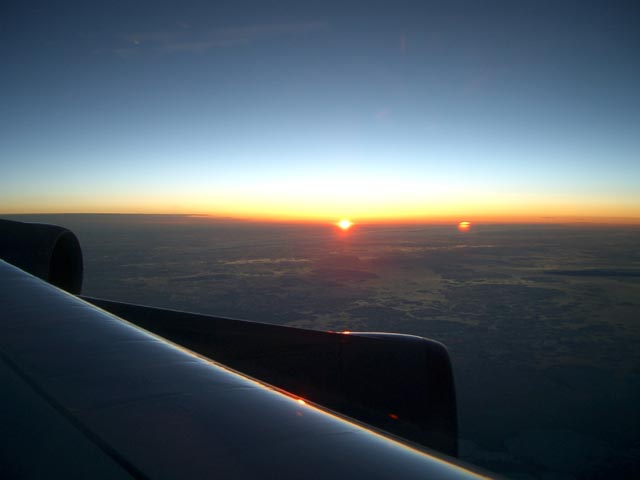 Sonnenuntergang über der Hudson Bay (21. Mai 2005)