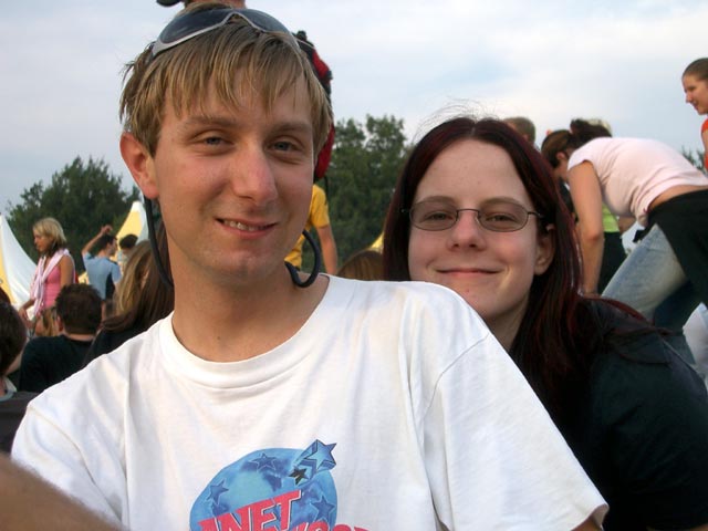 Ich und Daniela bei der Krone-Festbühne (25. Juni)