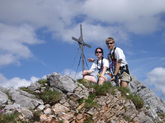 Daniela und ich am Vorgipfel des Persailhorns (3. Juli)