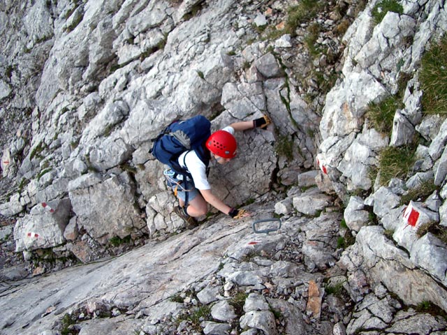 Daniela am Normalweg auf das Persailhorn (4. Juli)