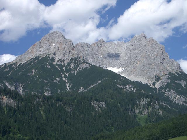 Persailhorn, Mitterhorn und Breithorn von Saalfelden aus (4. Juli)