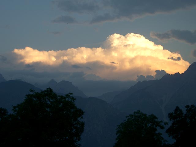 Gewitterwolke über den Lienzer Dolomiten (15. Juli)
