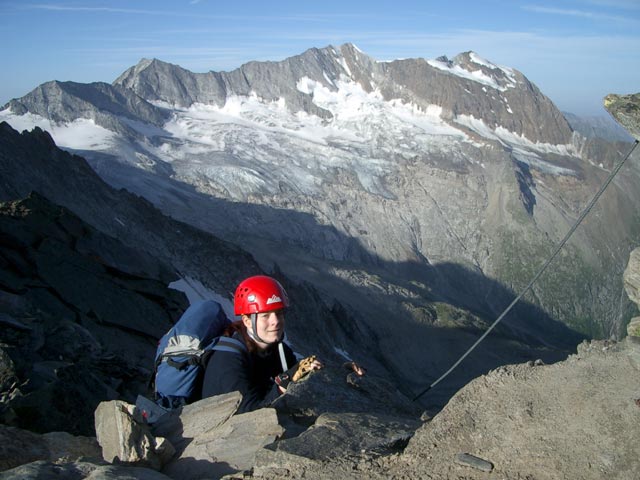Daniela auf Weg 502 zwischen Furtschaglkar und Schönbichler Horn (29. Juli)