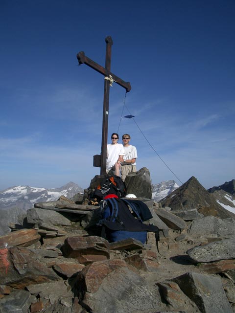 Daniela und ich am Schönbichler Horn, 3.134 m (29. Juli)