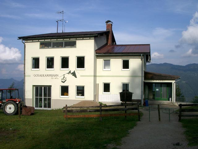 Bergstation der Gosaukammbahn, 1.483 m (19. Aug.)