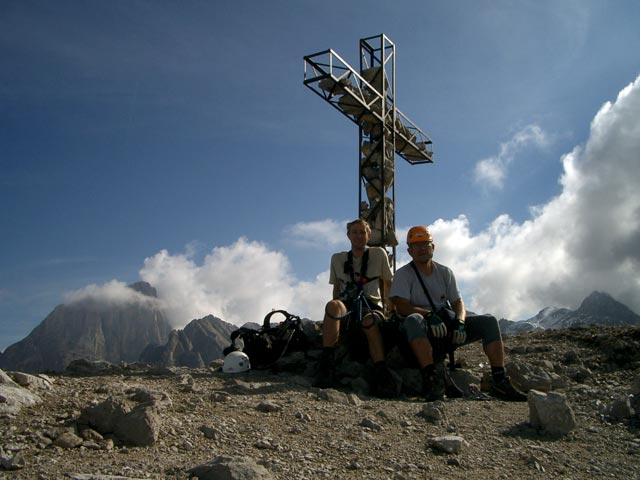 Ich und Axel am Col Ombert, 2.670 m