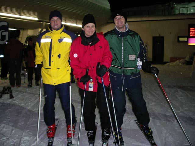 Thomas, Brigitte und Christian bei der Bergstation der Zau[:ber:]g Kabinenbahn