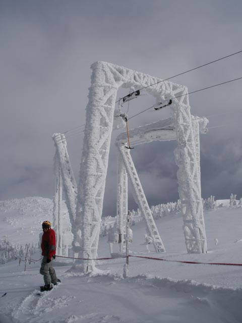 Peter bei der Bergstation der Sonnenlifte