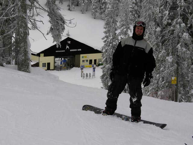 Markus bei der Talstation des 2er Sessellifts Großes Kar