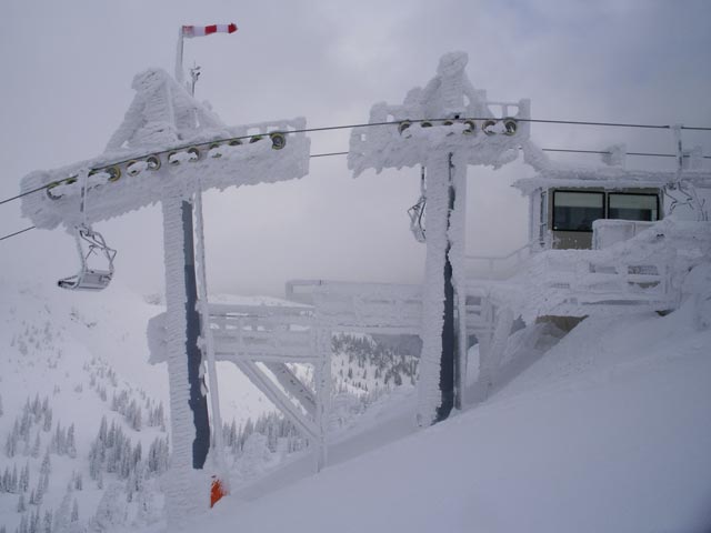 Bergstation des 4er Sessellifts Häsing