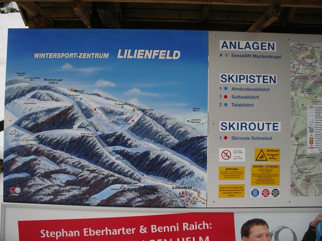 Pistenplan 'Wintersport-Zentrum Lilienfeld'