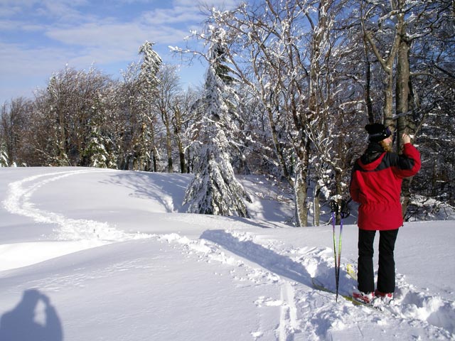 Sonja bei der Bergstation der Bergbahn Lilienfeld
