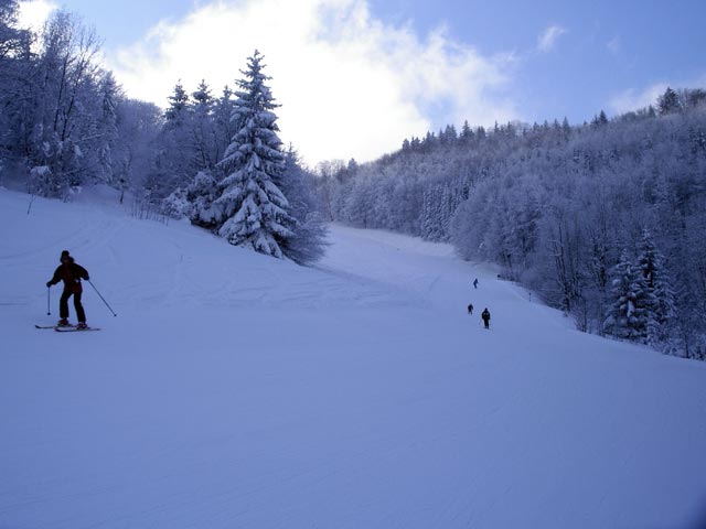 Sonja auf der Sutteabfahrt