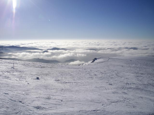 von der Bergstation der Steinbachalmbahn Richtung Süden