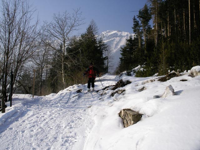 Sonja auf der Schöllerabfahrt