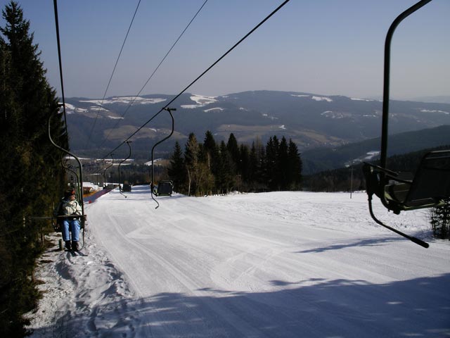 Mama am Sessellift Kampstein