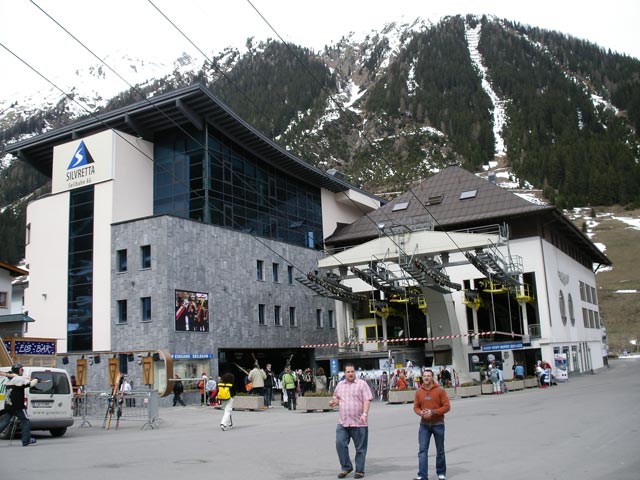 Talstation der Silvrettabahn, 1.360 m (15. Apr.)