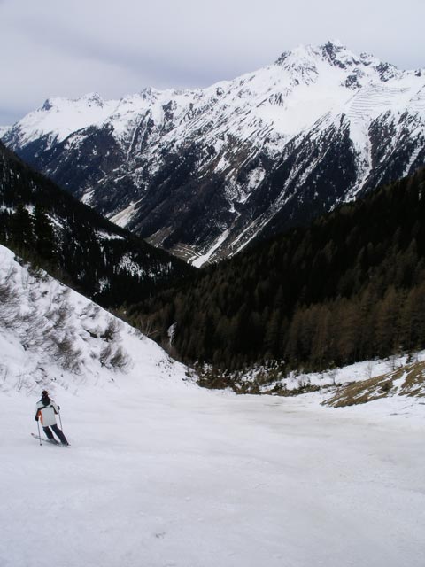 Daniela auf der Piste 7a (15. Apr.)