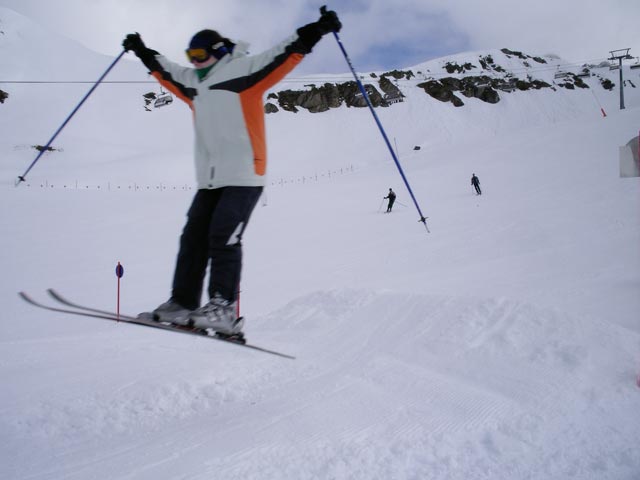 Daniela auf der Piste 8 (18. Apr.)