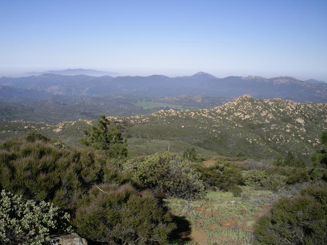 vom Los Pinos Mountain Richtung Westen (8. Mai)