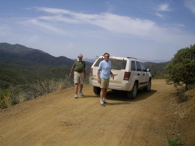 Herwig und Papa am Bradshaw Mountains Jeep Trail (16. Mai)