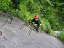 Raiffeisen Klettersteig: Daniela auf der rechten Seite