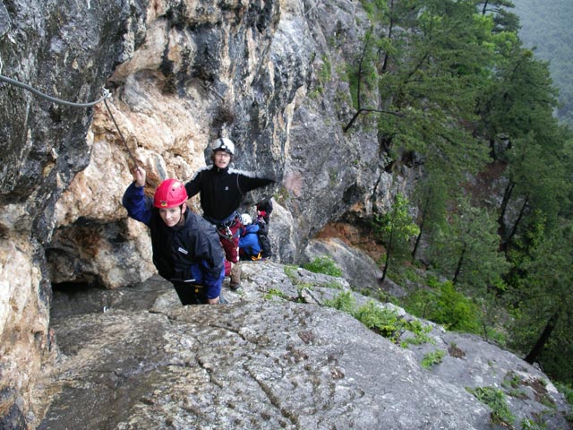 Marion und Reinhard am Klettersteig 'Steirerspur'