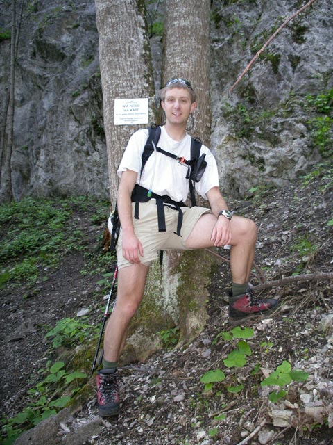 Via Kessi: Daniela beim Einstieg (10. Juni)