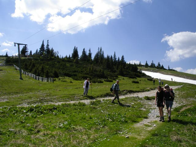 Gudrun und Christoph beim Schilift