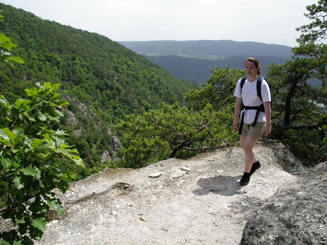 Daniela am Vogelbergsteig