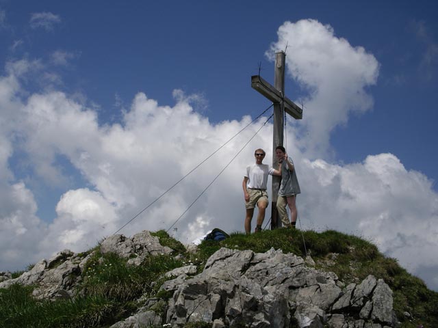 Ich und Daniela am Geißhorn, 2.366 m (2. Juli)