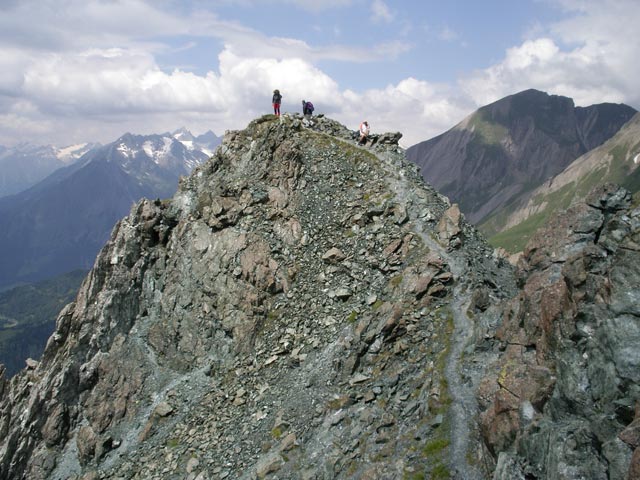 Irmgard und Erich am Blauen Knopf, 2.595 m (14. Juli)