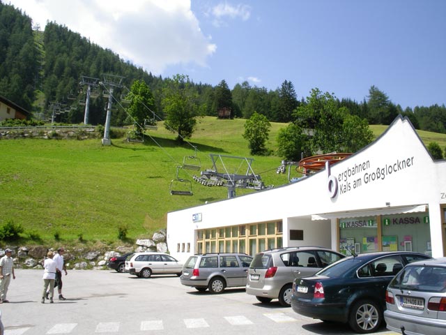 Talstation der Vierersesselbahn Figol (14. Juli)
