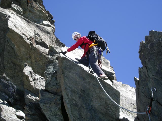 Andreas auf der Platte des Stüdlgrats (16. Juli)