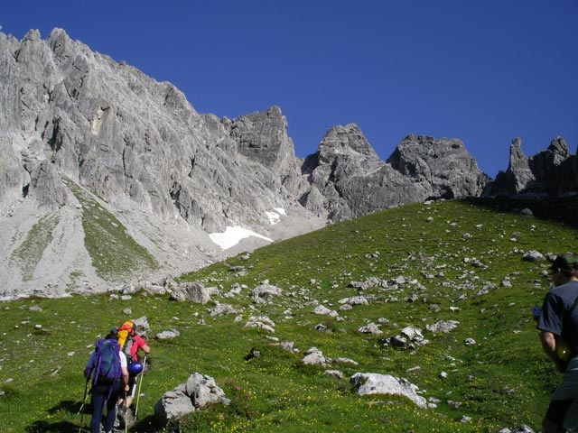 Steinkarspitze, Parzinntürme und Spiehlerturm