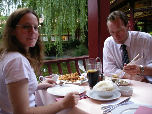 Daniela und Erich im China-Restaurant Sichuan