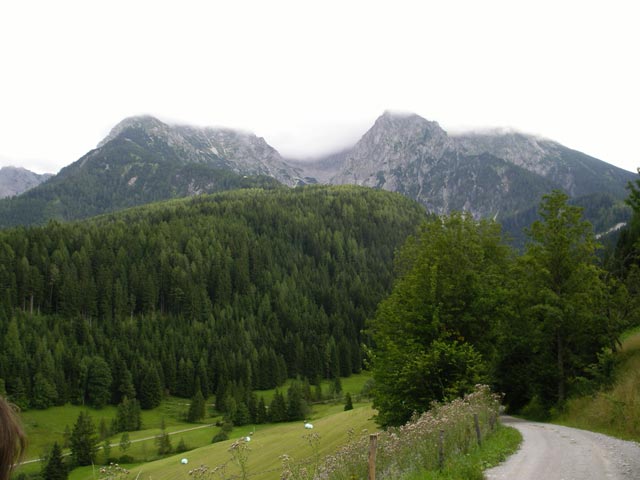 Kleiner und Großer Pyhrgas von Oberweng aus (18. Aug.)