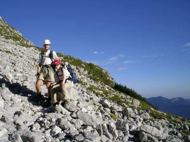 Ich und Daniela am Bad Haller Steig (19. Aug.)