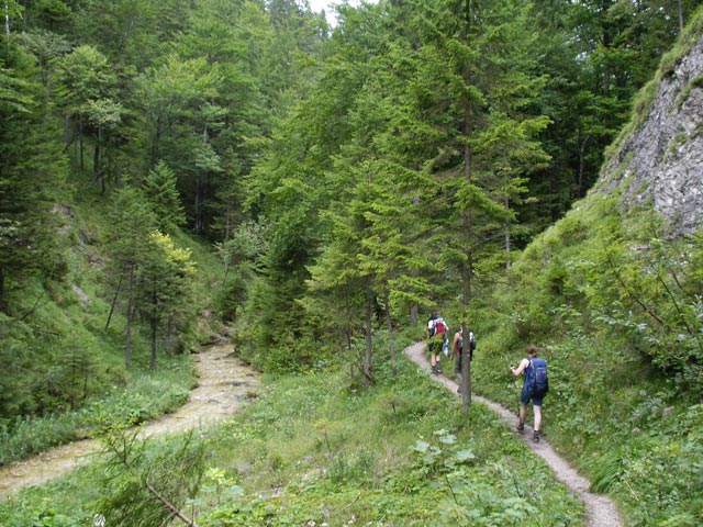 Ulrike, Doris und Daniela zwischen Alpengasthof Vorderötscher und Ötschergraben