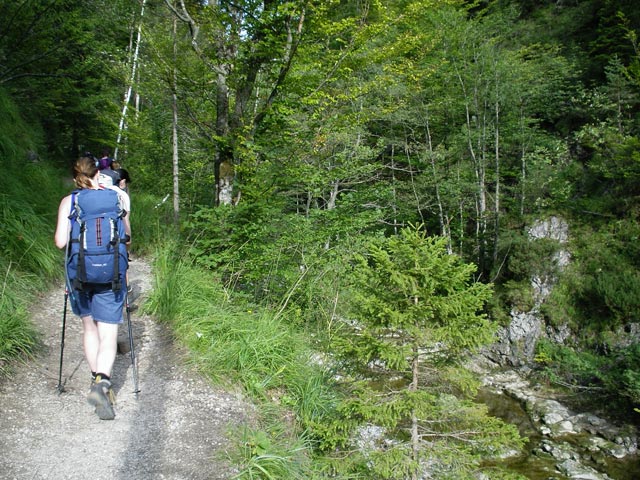 Daniela und Ulrike zwischen Lassingfall und Kienbach