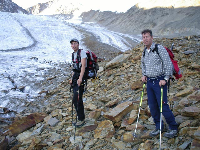 Dirk und Wolfgang beim Marzellferner (10. Sep.)