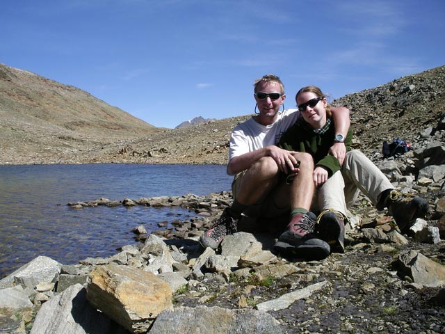 Ich und Daniela beim Brizzi-See, 2.920 m (12. Sep.)