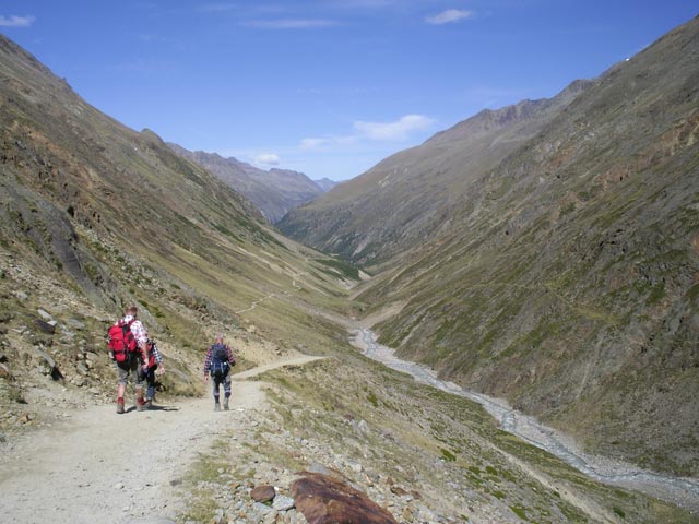 Weg 923 zwischen Martin-Busch-Hütte und Weißbach (12. Sep.)