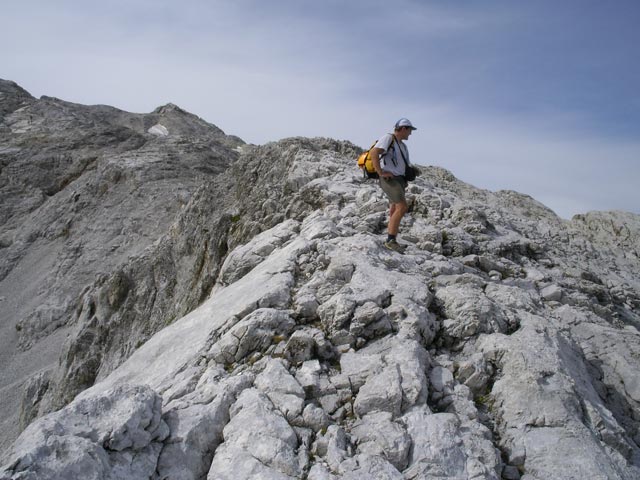 Axel zwischen Klettersteig Gauablickhöhle und Sulzfluh