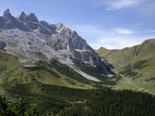 Drei Türme und Öfatal von 'Auf den Bänken' aus