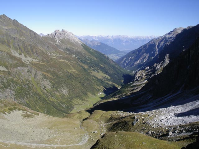 Pinnistal vom Pinnisjoch aus (22. Sep.)