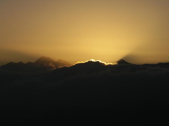 Sonnenaufgang bei der Innsbrucker Hütte (24. Sep.)