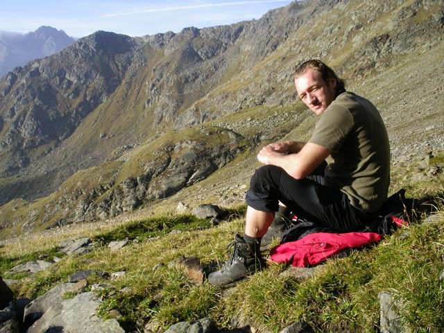 Erich zwischen Innsbrucker Hütte und Pramarnspitze (24. Sep.)